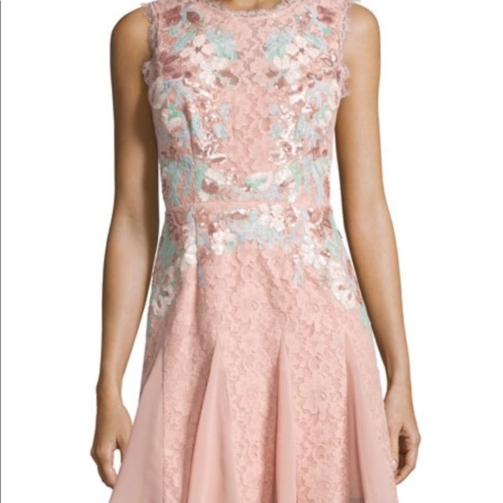 BCBG Sequin Lace Dress